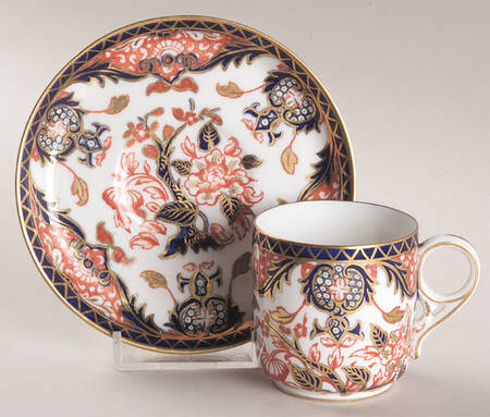 Kings (Newer Backstamp) Flat Demitasse Cup & Saucer Set