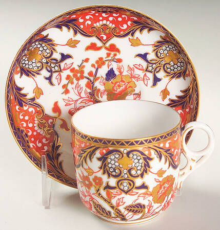 Kings (Newer Backstamp) Flat Cup & Saucer Set