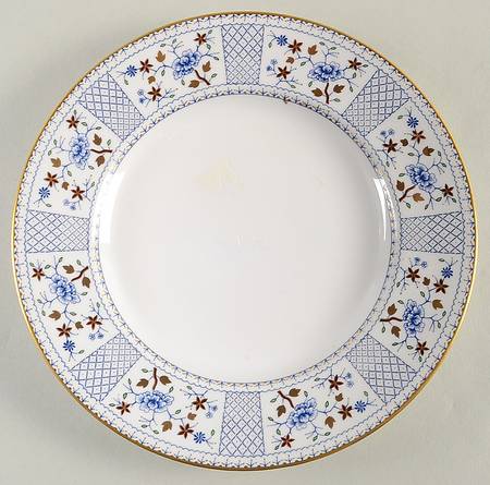Mandarin Blue Salad Plate