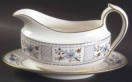 Mandarin Blue Gravy Boat & Underplate