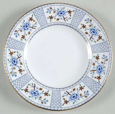 Mandarin Blue Bread & Butter Plate