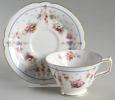 Footed Cup & Saucer Set