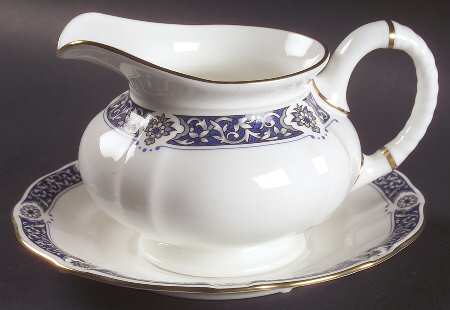 Milldale (Gold) Gravy Boat & Underplate