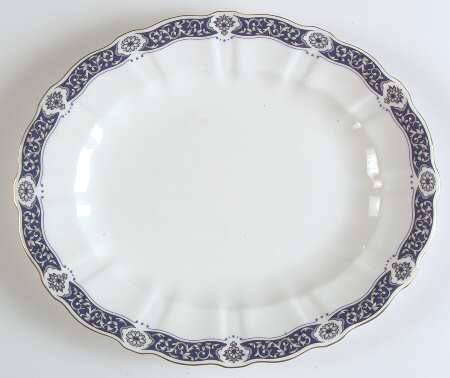 Milldale (Gold) 12" Oval Serving Platter