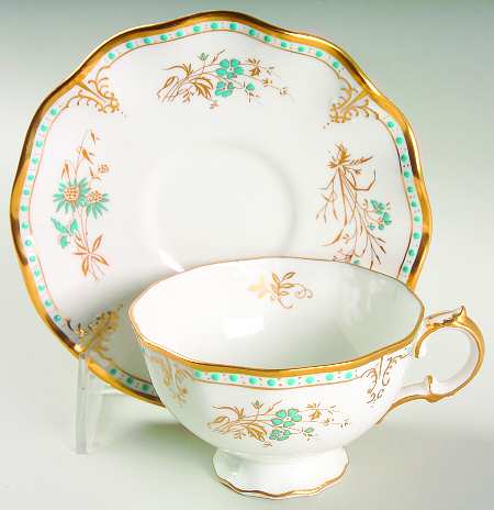Normandie Footed Cup & Saucer Set