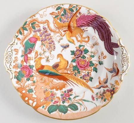 Olde Avesbury (Ely Chelsea Shape) Handled Cake/Pastry Plate by Royal Crown Derby