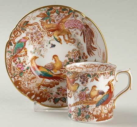 Olde Avesbury (Ely Chelsea Shape) Flat Demitasse Cup & Saucer Set by Royal Crown Derby