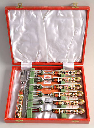 Old Imari Pastry Fork - Set of 7