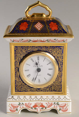 Old Imari Mantel Clock