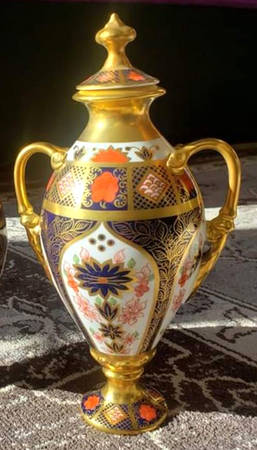Old Imari Covered Vase