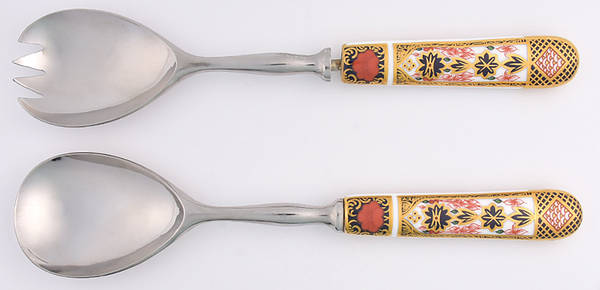 Old Imari (2 Piece) Salad Set with Stainless Bowl