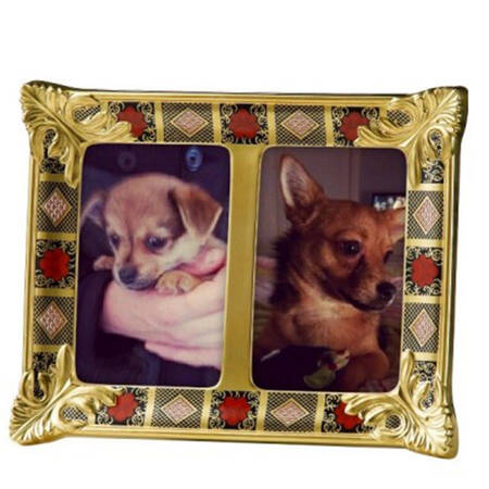 Old Imari Double Picture Frame