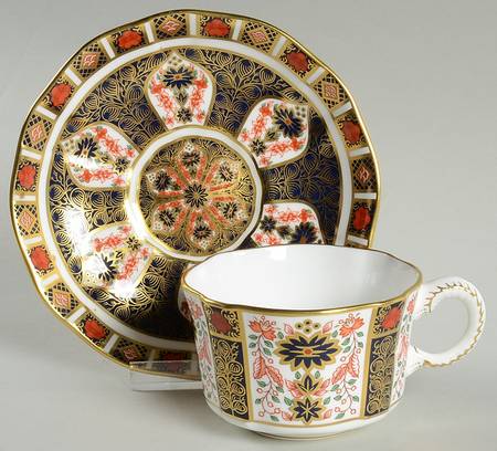Old Imari Flat Cup & Saucer Set