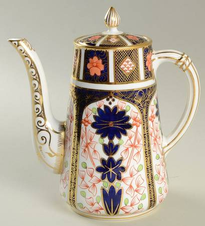 Old Imari Mini Coffee Pot & Lid