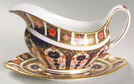 Old Imari Gravy Boat & Underplate