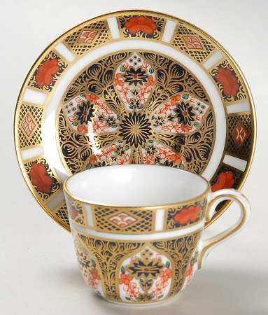 Old Imari Miniature Cup and Saucer Set