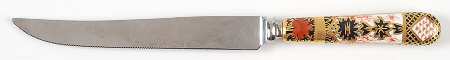 Old Imari Cake Knife/Server with Stainless Blade