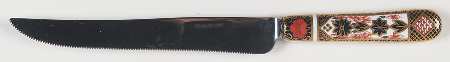 Old Imari Cake Knife/Server with Stainless Blade