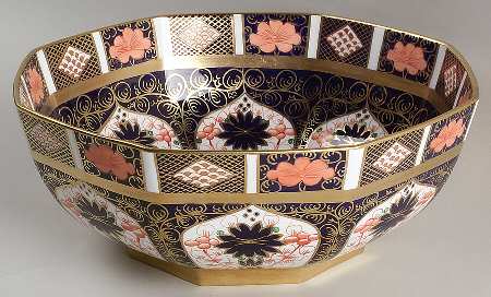 Old Imari 9" Octagonal Vegetable Bowl