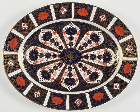 Old Imari 14" Oval Serving Platter