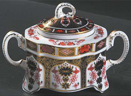 Old Imari Ram Sugar Bowl & Lid