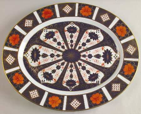 Old Imari 17" Oval Serving Platter