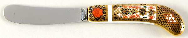 Old Imari Hollow Handle Butter Spreader