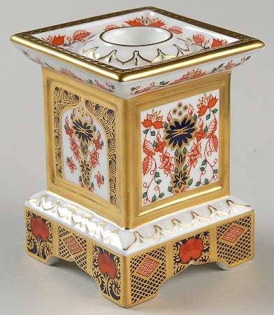 Old Imari 3" Pedestal Candlestick