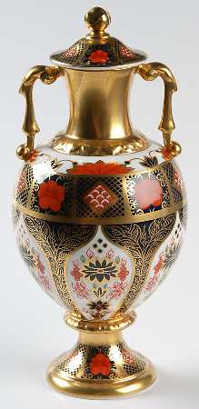 Old Imari Covered Vase