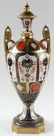 Old Imari Large Covered Vase