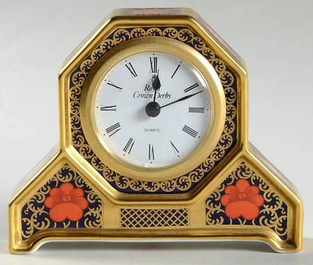 Old Imari Large Desk Clock