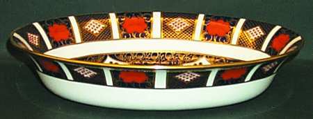 Old Imari 9" Oval Vegetable Bowl