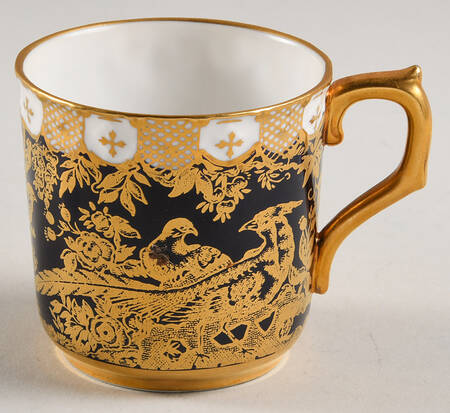 Paradise Cobalt Blue Flat Demitasse Cup by Royal Crown Derby