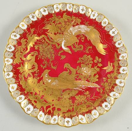 Paradise Maroon Luncheon Plate