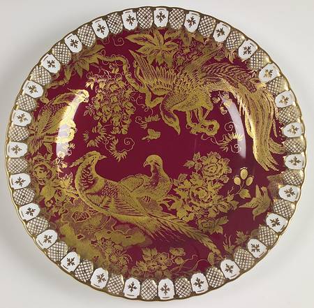 Paradise Maroon Salad Plate