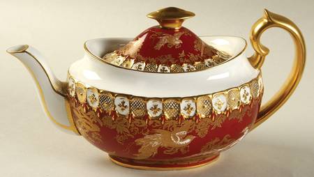 Paradise Maroon Mini Teapot & Lid