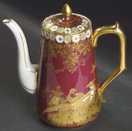 Paradise Maroon Coffee Pot & Lid