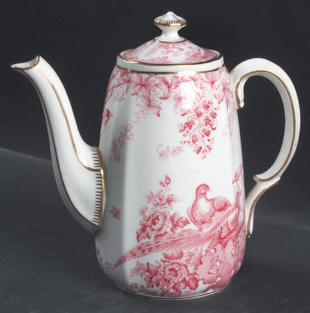 Pink Aves Individual Coffee Pot & Lid
