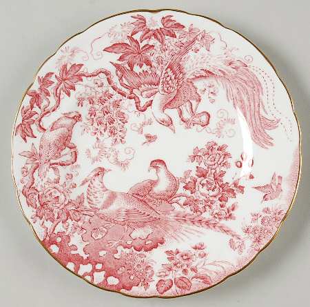Pink Aves Bread & Butter Plate