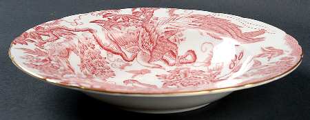 Pink Aves Rim Soup Bowl