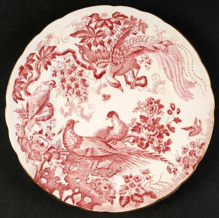 Pink Aves Salad Plate