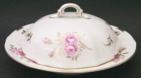 Pinxton Roses Round Covered Butter