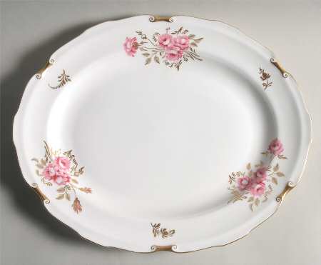 Pinxton Roses 13" Oval Serving Platter