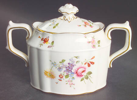 Posie Ely Chelsea (White Background) Sugar Bowl & Lid