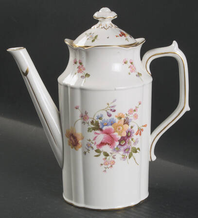 Posie Ely Chelsea (White Background) Coffee Pot & Lid