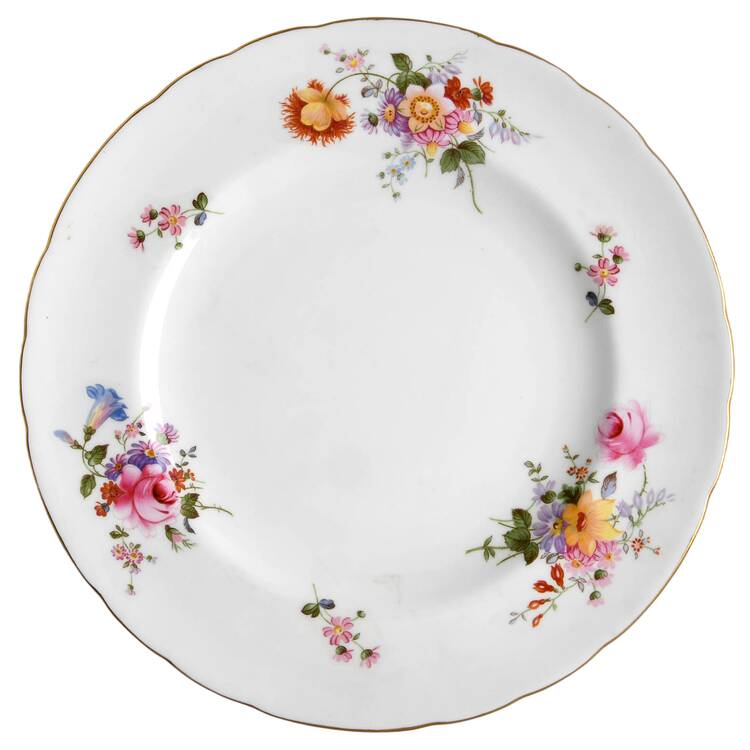Posie Ely Chelsea (White Background) Luncheon Plate