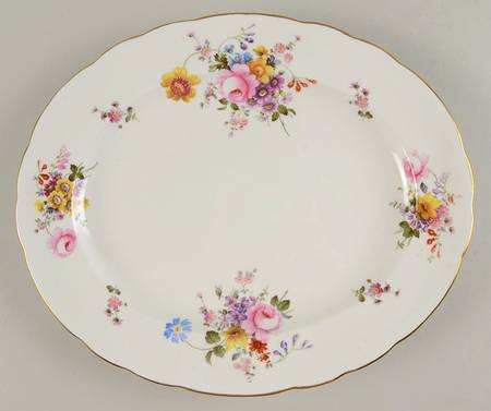 Posie Ely Chelsea (White Background) 13" Oval Serving Platter