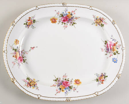 Posie Sprays 17" Oval Serving Platter