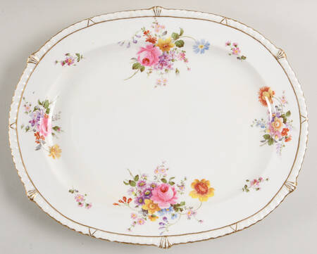 Posie Sprays 13" Oval Serving Platter