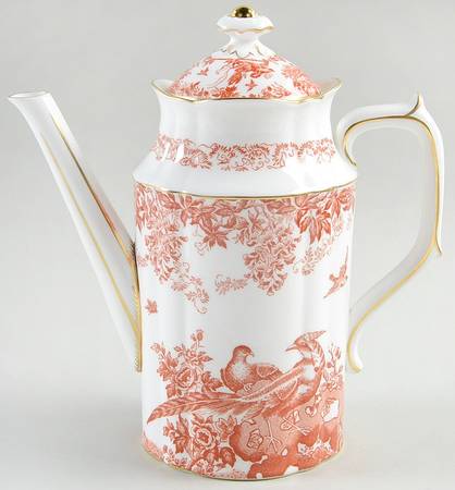 Red Aves (Older, Discontinued 1997) Coffee Pot & Lid